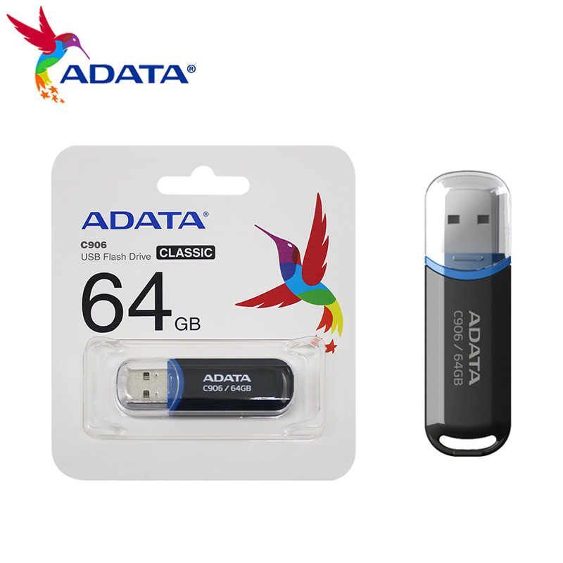 USB atmintinė ADATA C906 64GB USB Flash Drive, Black