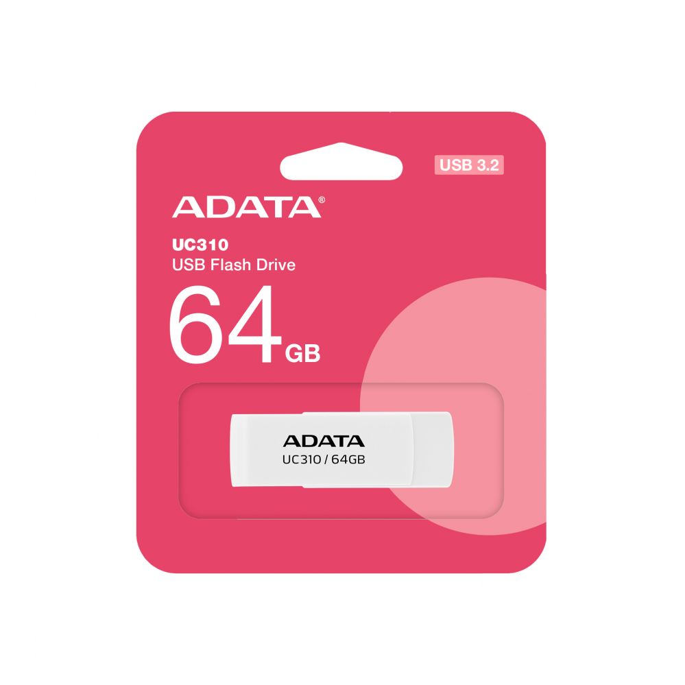 Flash drive ADATA UC310 64GB USB Flash Drive, White