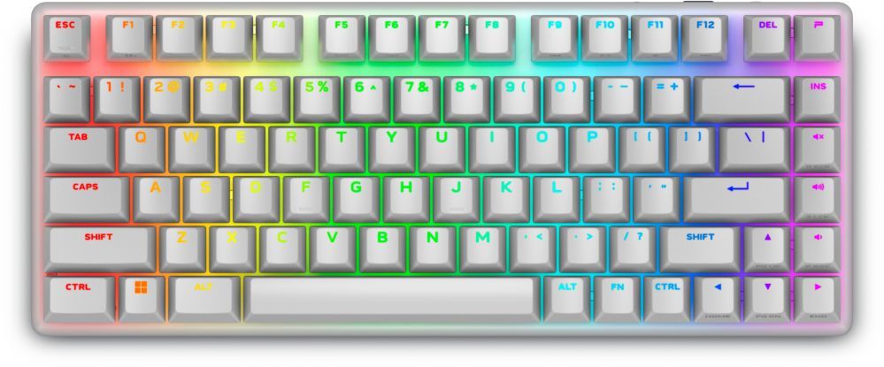 Arvuti klaviatuur Dell 545-BBFR Alienware Pro Gaming Keyboard Wireless US Alienware Linear Mechanical Lunar Light Bluetooth