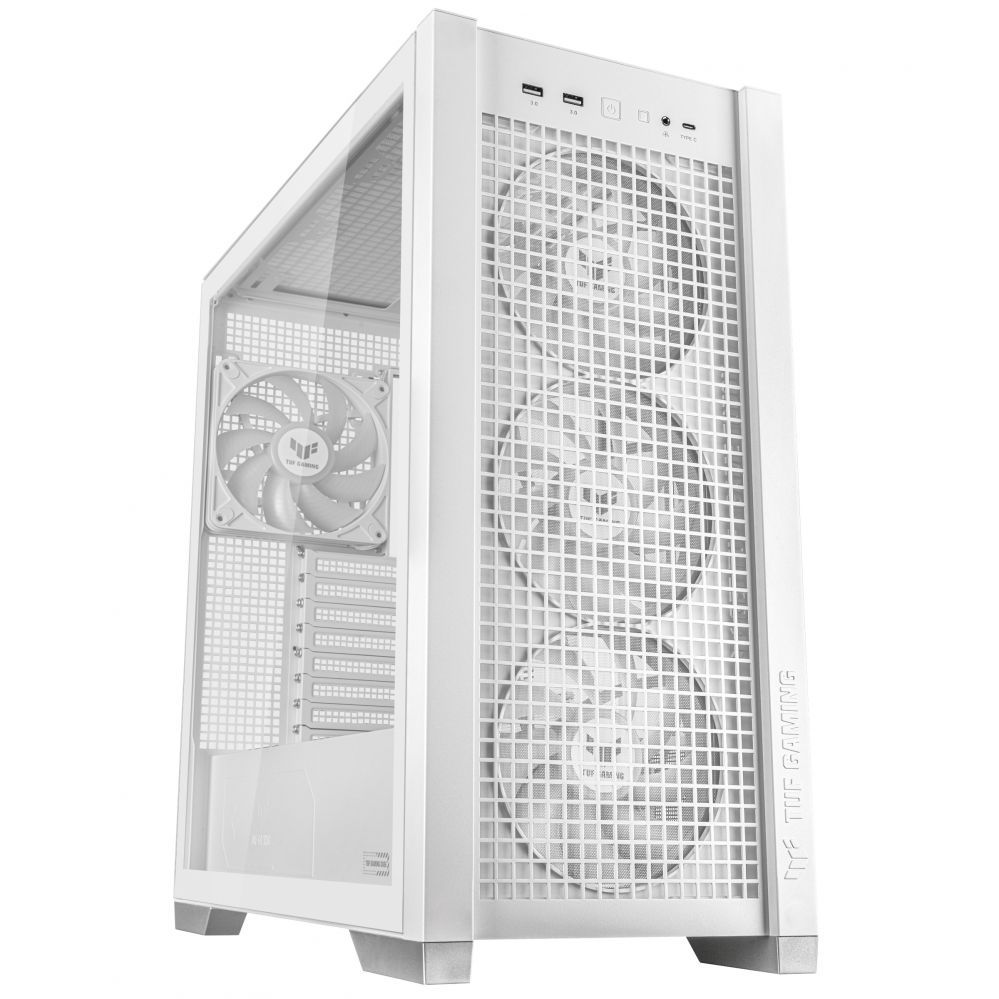 Computer case Asus Case||TUF Gaming GT302 ARGB|MidiTower|Case product features Transparent panel|ATX|EATX|MicroATX|MiniITX|Colour White|TUFGAMINGGT302ARGB