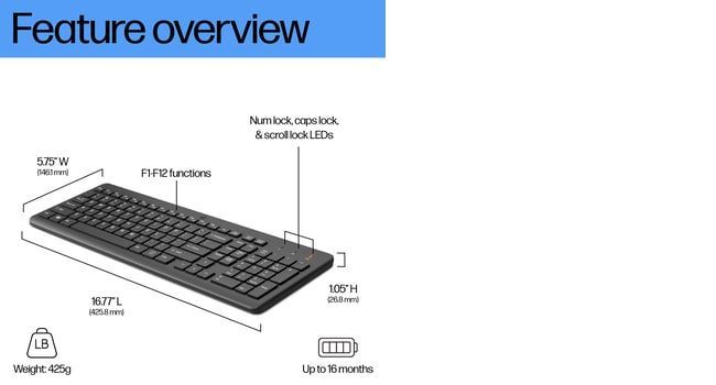 Computer accessories HP HP 225 Wireless Keyboard