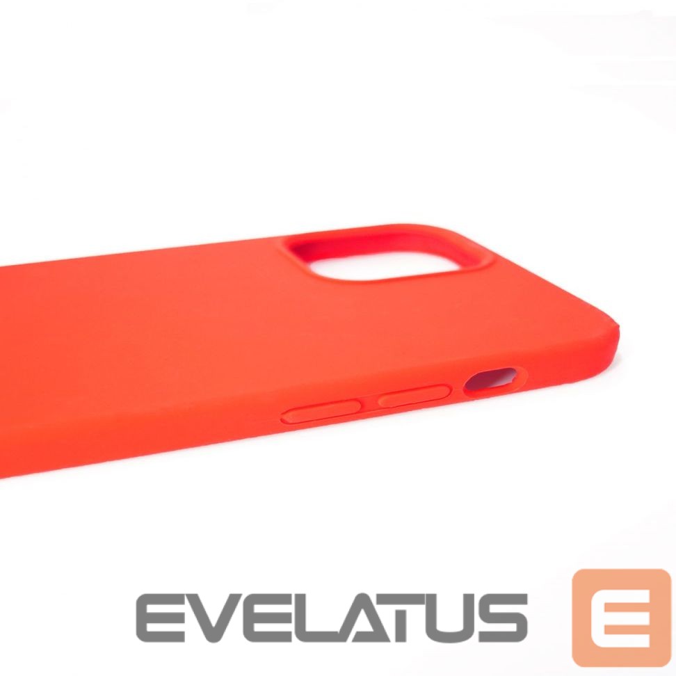 Back panel cover Evelatus Apple iPhone 12 mini Premium Soft Touch Silicone Case Bright Red