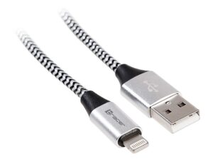 Cable Tracer  46268 Lighting USB 2.0 Iphone AM 1m Black Silver 