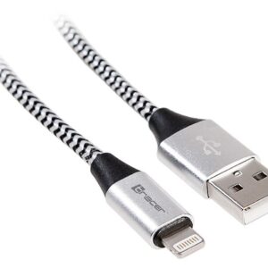 Cable Tracer  46268 Lighting USB 2.0 Iphone AM 1m Black Silver 