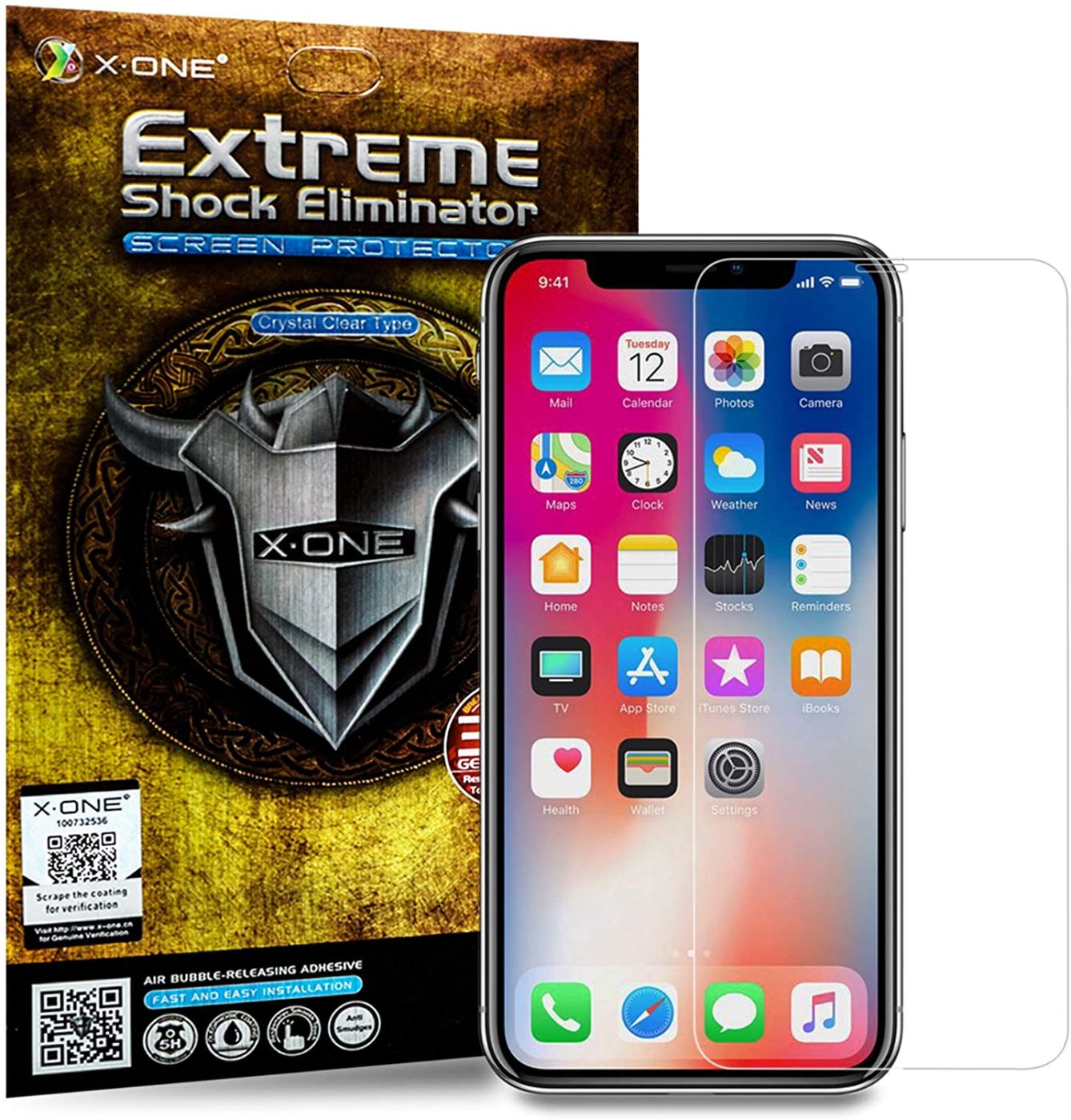 Ekraanikaitsed X-One Extreme Shock Eliminator for iPhone 7 black