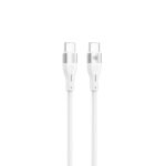 Kaabel Tellur  Silicone Type-C to Type-C Cable PD60W 1m White 