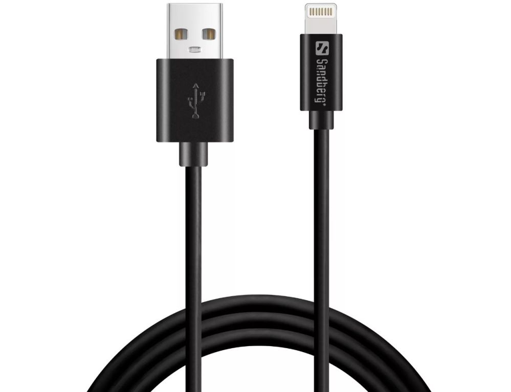 Kabelis Sandberg 441-39 USB>Lightning MFI 1m Black