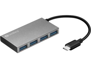 Adapteris Sandberg  136-20 USB-C to 4 xUSB 3.0 Pocket Hub 