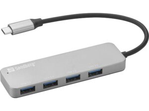 Adapteris Sandberg  336-20 USB-C to 4 x USB 3.0 Hub SAVER 