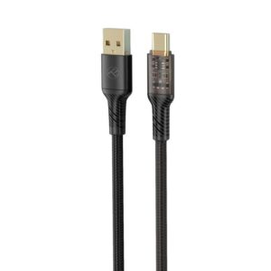 Kabelis Tellur  Data Cable USB to Type-C 3A 100cm Black 