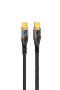Kabelis Tellur  Data Cable Type-C to Type-C PD60W 100cm Black 