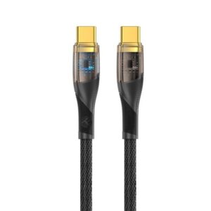 Kabelis Tellur  Data Cable Type-C to Type-C PD60W 100cm Black 