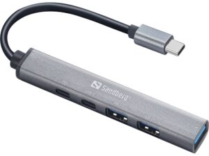 Adapteris Sandberg  336-50 USB-C to 3xUSB-A+2xUSB-C Saver 