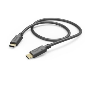 Kabelis Hama  Hama 00201591 Charging Cable, USB-C - USB-C 1.5m black 