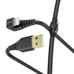 Kabelis Hama  Hama 00187221 Gamer Charging/Data Cable, USB-A - Lightning 1.5m, Black 