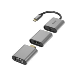 Adapteriai Hama  Hama 00200306 6in1 Adapter Connect2Go, USB-C, Mini-DisplayPort, HDMI, VGA 