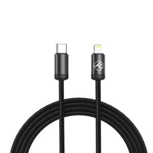 Kabelis Tellur  Minimalist USB-C to Lightning  Cable 3A 1m PD27W Black 