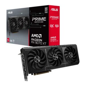 Graphic card / Video cards Asus  Graphics Card||AMD Radeon RX 9070 XT|16 GB|GDDR6|256 bit|PCIE 5.0 16x|Triple slot Fansink|1xHDMI|3xDisplayPort|PRIME-RX9070XT-O16G 