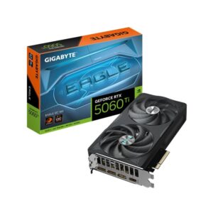 Graphic card / Video cards Gigabyte  Graphics Card||NVIDIA GeForce RTX 5060 Ti|16 GB|GDDR7|128 bit|PCIE 5.0 16x|GPU 2617 MHz|Dual Slot Fansink|1xHDMI|3xDisplayPort|GV-N506TEAGLEOC-16GD1.0 