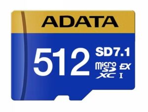 Cita datorprece ADATA  MEMORY MICRO SDXC 512GB SD7.1/UD512GEX3L1-C 