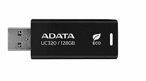 Flash drive ADATA  MEMORY DRIVE FLASH USB3.2 128G/BLACK UC320-128G-RBK/BK 