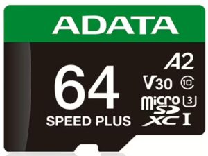 Cita datorprece ADATA  MEMORY MICRO SDXC 64GB UHS-I/UD64GUI3V30A2SP-RA1 