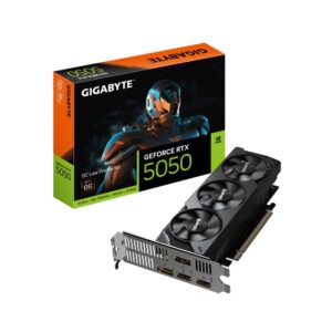 Graphic card / Video cards Gigabyte  Graphics Card||NVIDIA GeForce RTX 5050|8 GB|GDDR6|128 bit|PCIE 5.0 16x|GPU 2587 MHz|Triple slot Fansink|GV-N5050OC-8GL1.0 