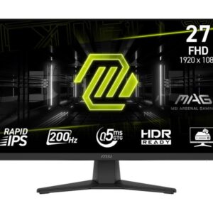 Monitorid MSI  LCD Monitor||MAG 272F|27"|Gaming|Matte|Panel IPS|1920x1080|16:9|200Hz|0.5 ms|Colour Black|MAG272F 