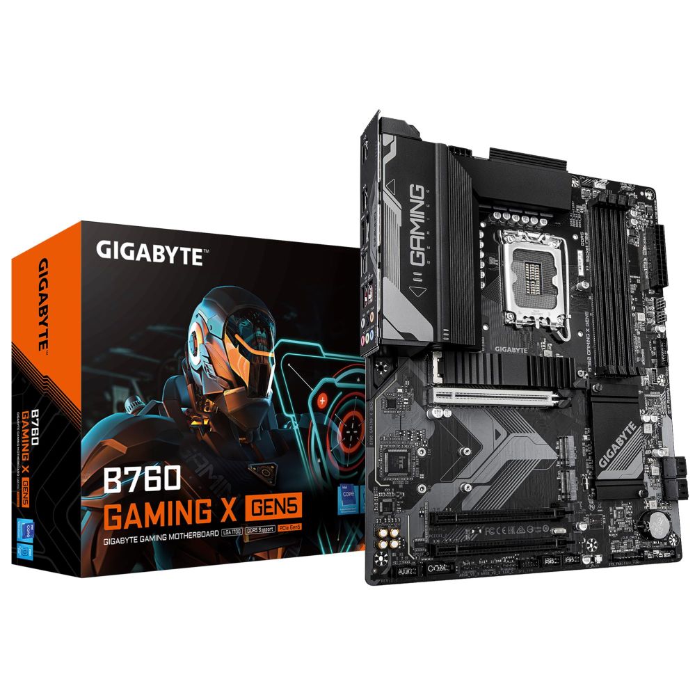Motherboard for Intel processors Gigabyte Mainboard||Intel B760 Express|LGA1700|ATX|Memory DDR5|Memory slots 4|B760GAMINGXGEN5