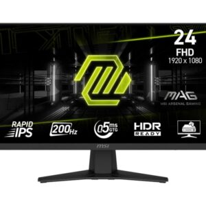 Monitorid MSI  LCD Monitor||MAG 244F|23.8"|Gaming|Matte|Panel IPS|1920x1080|16:9|200Hz|0.5 ms|Colour Black|MAG244F 