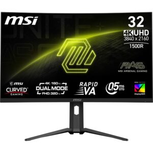 Monitoriai MSI  LCD Monitor||MAG 321CUPDF|31.5"|Gaming/Curved/4K|Panel VA|3840x2160|16:9|160 Hz|0.5 ms|MAG321CUPDF 