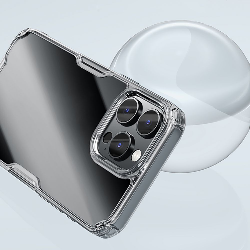 Tagakaaned Nillkin Nillkin Nature Pro Case for iPhone 16 Pro - transparent and white