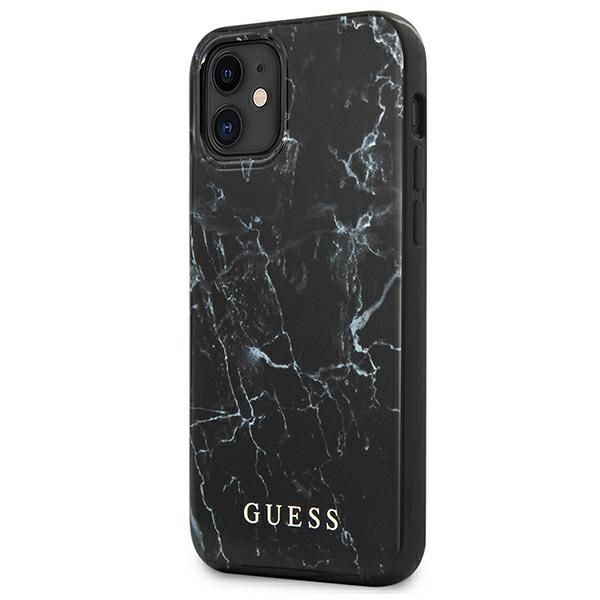Tagakaaned Guess Guess Marble Case for iPhone 12 mini - Black