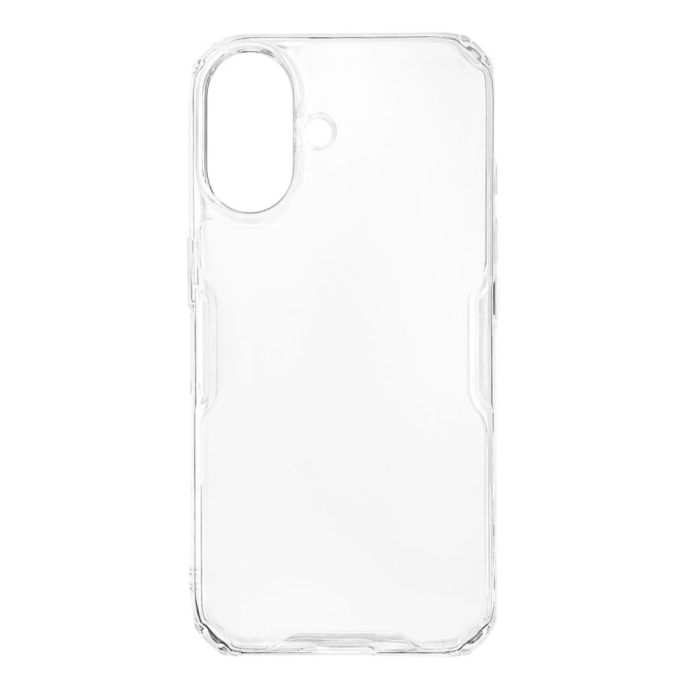 Back panel cover Nillkin - Nillkin Nature Pro Case for iPhone 16 - transparent and white
