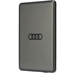 Išorinė baterija Audi  Powerbank Audi Big Logo MagSafe inductive 15W 5000mAh - gray