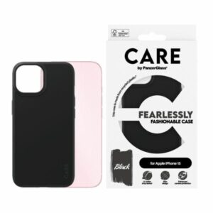 Aizmugurējais vāciņš Panzer Glass  CARE by PanzerGlass Fearlessly Fashionable Case for iPhone 15 - Black 