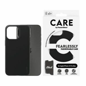 Aizmugurējais vāciņš Panzer Glass  CARE by PanzerGlass Fearlessly Fashionable Case for iPhone 15 Pro Max - Black 