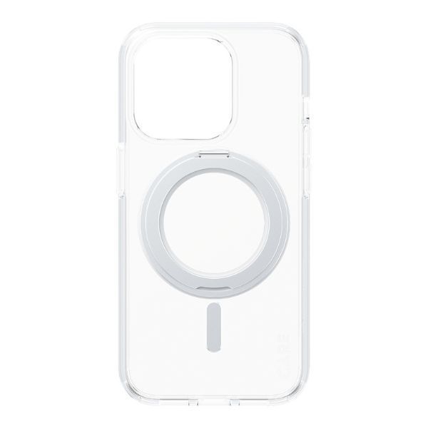 Back panel cover Panzer Glass CARE by PanzerGlass Kickstand Case MagSafe for iPhone 15 Pro - silver
