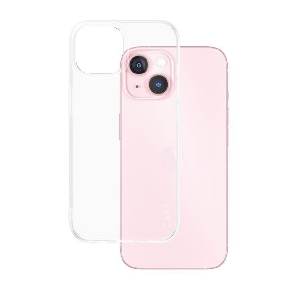 Back panel cover Panzer Glass CARE by PanzerGlass Slim X-Ray Case for iPhone 15 - Clear