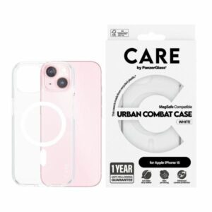 Aizmugurējais vāciņš Panzer Glass  CARE by PanzerGlass Urban Combat Case MagSafe for iPhone 15 - White 