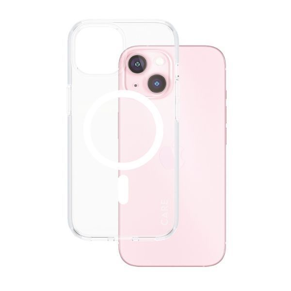 Back panel cover Panzer Glass CARE by PanzerGlass Urban Combat Case MagSafe for iPhone 15 - White