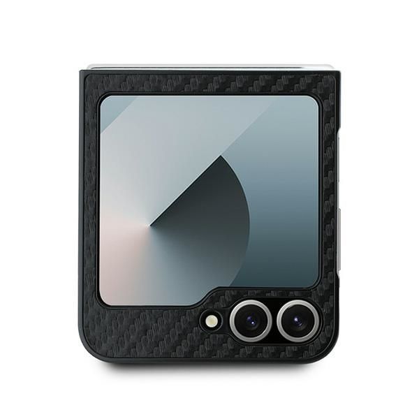 Back panel cover BMW BMW Carbon Tricolor Case for Samsung Galaxy Z Flip 6 - Black