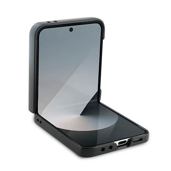 Back panel cover DKNY DKNY Checkered Pattern Printed Stripes case for Samsung Galaxy Z Flip 6 - black