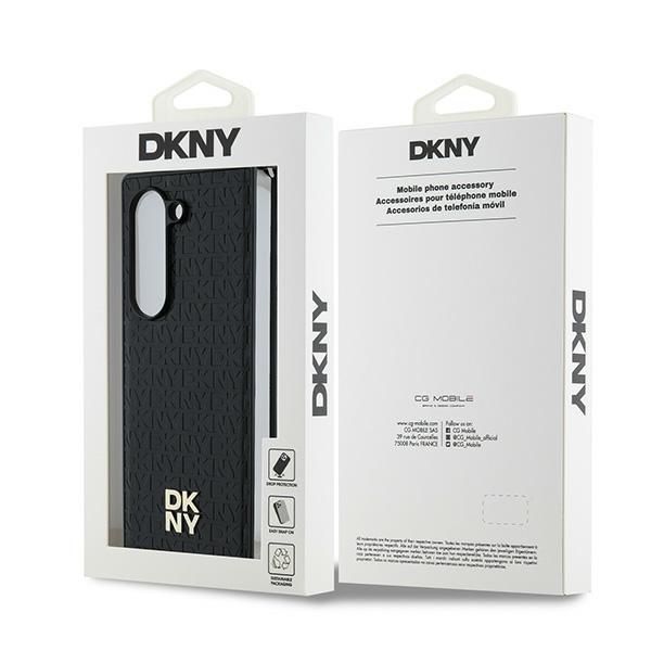 Nugarėlės dėklai DKNY DKNY Repeat Pattern Stack Logo Case for Samsung Galaxy Z Fold6 - Black