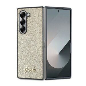 Aizmugurējais vāciņš Guess  Guess 4G Glitter Script Case for Samsung Galaxy Z Fold 6 - Gold 