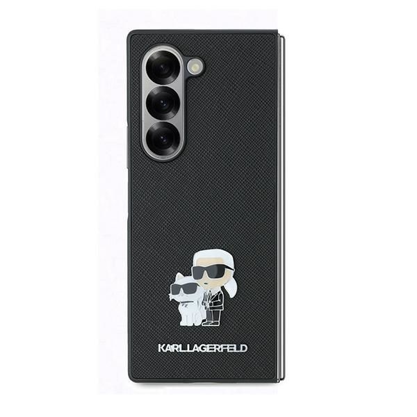 Tagakaaned Karl Lagerfeld Karl Lagerfeld Saffiano Metal Pin Case for Samsung Galaxy Z Fold 6 - Black
