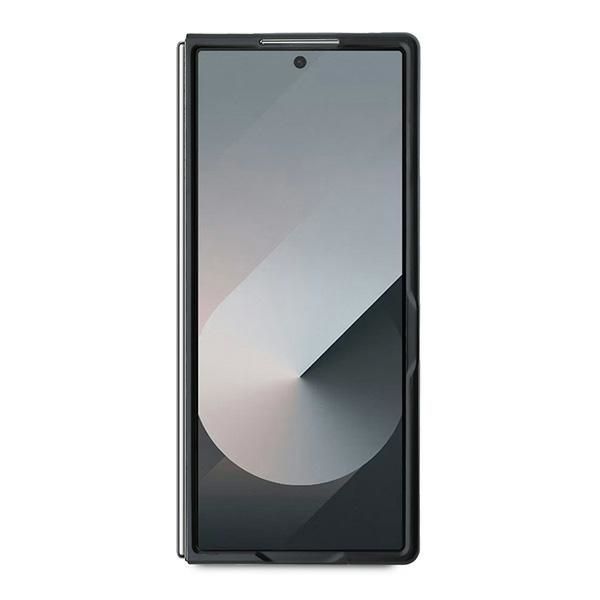 Tagakaaned Mercedes-Benz Mercedes Leather Wood Imitation MagSafe Case for Samsung Galaxy Z Fold 6 - Black