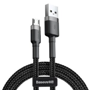 Cable Baseus  Baseus Cafule Micro USB cable 2.4A 1m (Gray + Black) 