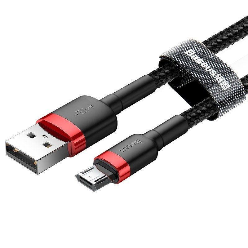 Cable Baseus Baseus Cafule Micro USB cable 1.5A 2m (Red+Black)