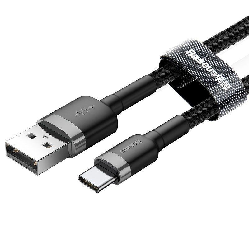 Cable Baseus Baseus Cafule cable USB-C 3A 1m (Gray+Black)
